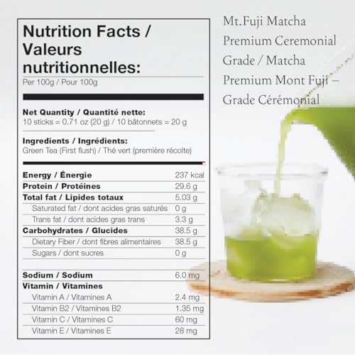 Té matcha en sticks de 10 x 2g ceremona miniatura 2