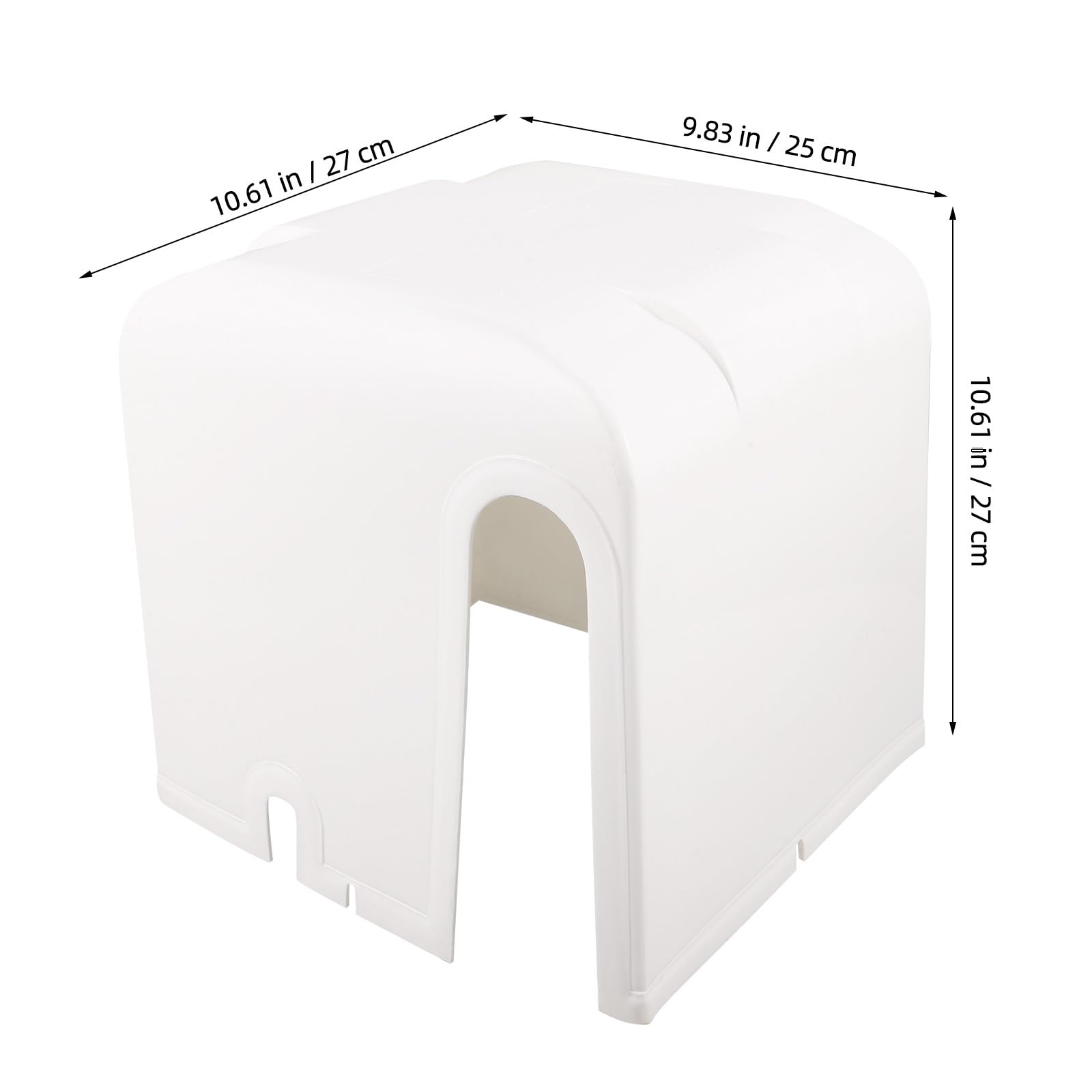 Gatuida Cubierta Protectora de Plástico Blanco para Bomba de Piscina y Equipo Exterior Durabilidad Mejorada y Ventilación, Adecuado para Jardín y Patio