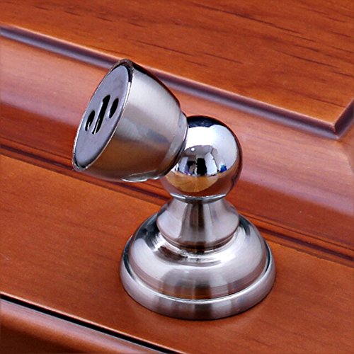 Cucumis 2 Pcs Modern Minimalist Zinc Alloy Short Wall Door Touch Door Stop Magnetic, Magnetic Door Catch, Door Stopper Wall Protector, Wall Mount Door Holder (C) #TOP1