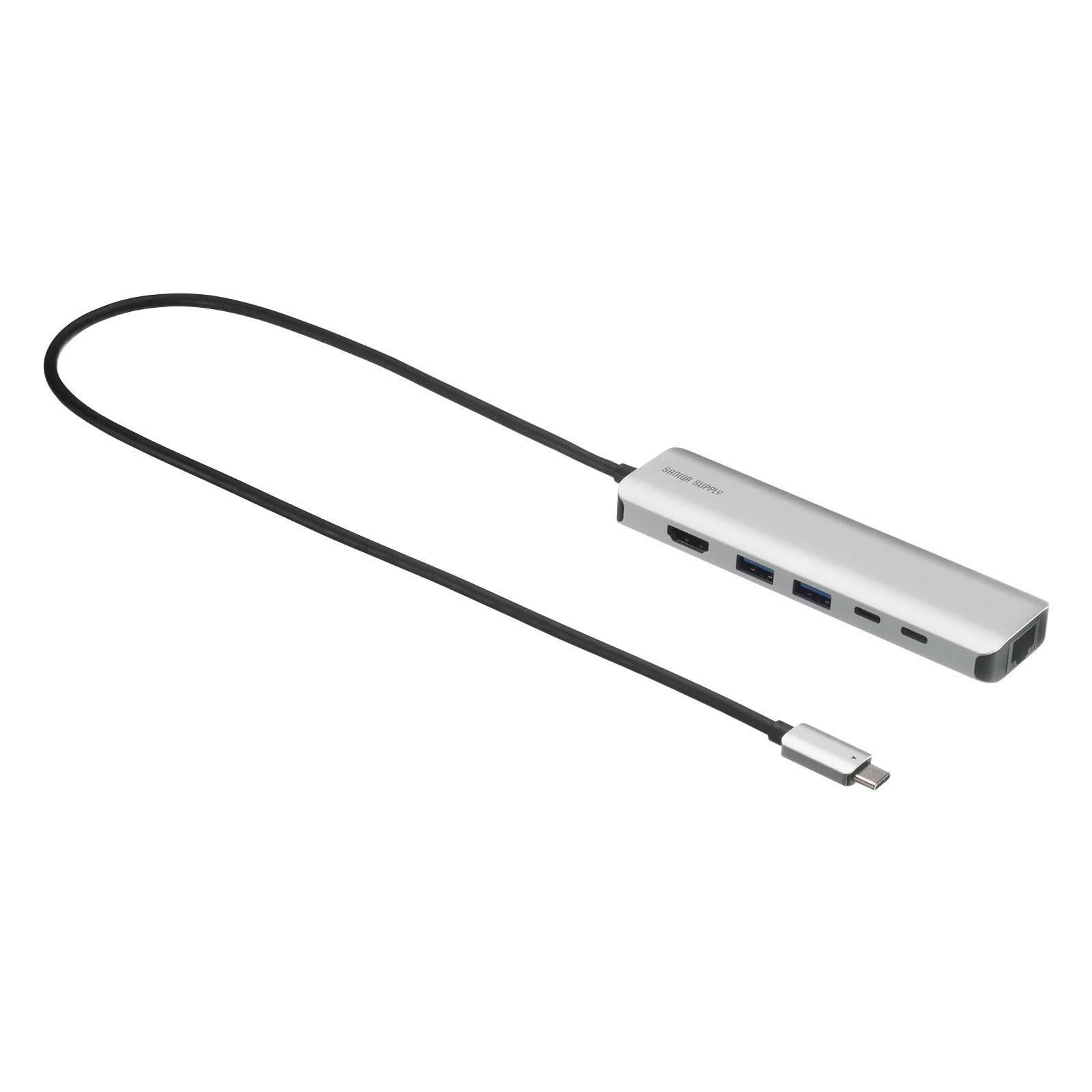 SANWA SUPPLY ドッキングステーション シルバー　USB-DKM65 Amazon.co.jp: サンワサプライ ドッキングステーション USB-C 6in1 4K