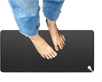 Grounding Mat for Feet 11.8x23.6 Inches with Cord, Grounded Pad Improve Sleep, Earth Connected Mat at Home, Work