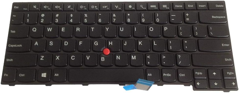 Replacement Keyboard for Thinkpad E450 E450c E455 E460 E465 US Layout Laptop Keyboard No Backlit, Black