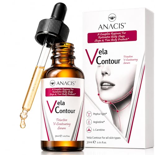 Anacis Korean Neck Firming Serum for Jawline & Décolleté – K-Beauty V-Line Sculpting Complex for...