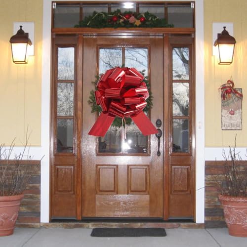 Hqjaxj 1Pcs Giant Gift Bows,16 Inch Giant Car Bow Large Gift Bow Large Christmas Gift Refrigerator New House Bicycle And Party Decoration Giant Gift Packaging Bow thumb #3