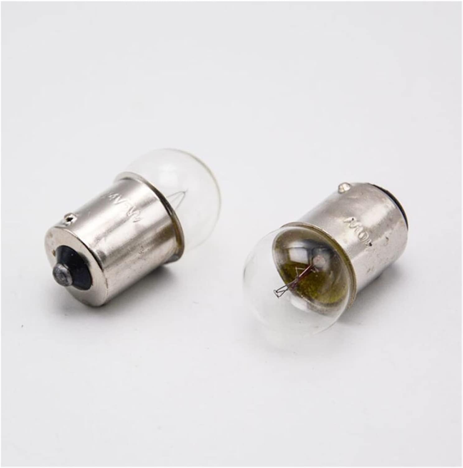 QINGKONG YFlifangting 50pcs/lot Motorcycle Signal Indicator B15 6V 12V 5w Alarm Indicator B15 15V 24v Single Contact Lamp Tungsten Lamp Bead 30V 36V (Emitting Color : Blue, Wattage : B15 36V 5W)
