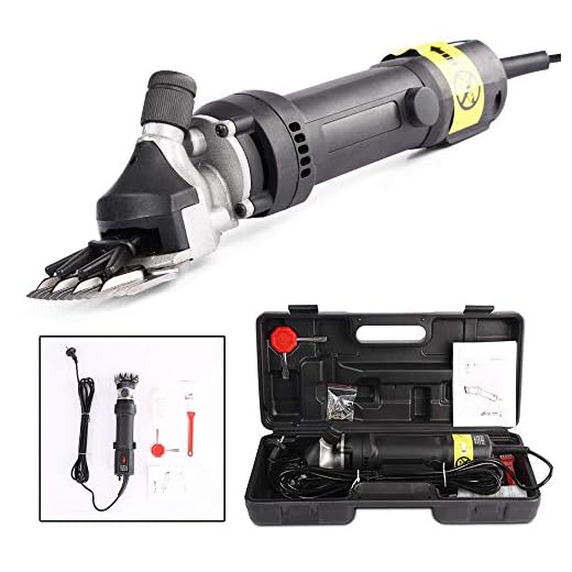 6 Speed Sheep Shears Electric Clippers for Goats, Alpacas, Llamas, Thick Coat and Heavy Duty Animals, Farm Livestock Fur Livestock Support for Hair Fur Grooming