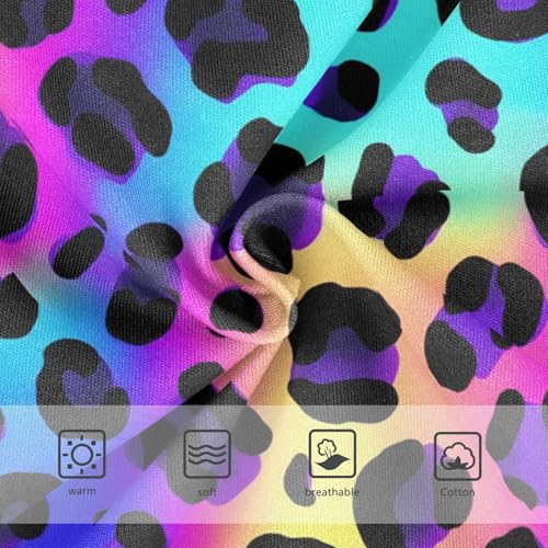 Colorful Leopard Purple Spots Panties for Girl Girls Underwear Toddler Cotton Stylish Briefs Girls Undies 2t3