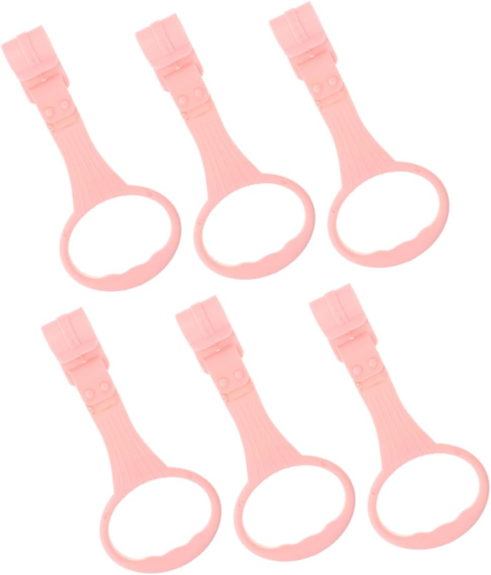 BESPORTBLE 6pcs Enhance Strength Balance Boy Girl Pull up Rings Crib Bed Assistance Safe Playpen Accessory