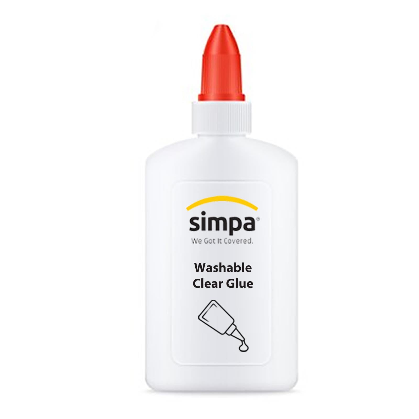 simpa Washable Clear Transparent Glue 1 x 266ml