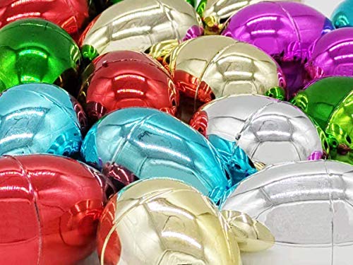 JOINBO 36PCS 3.15\" Large Shiny Golden Metallic Easter Egg for Filling Specific Gifts, Suitable for Easter Basket Filling, Easter Hunting, Classroom Prizes and Party Gifts