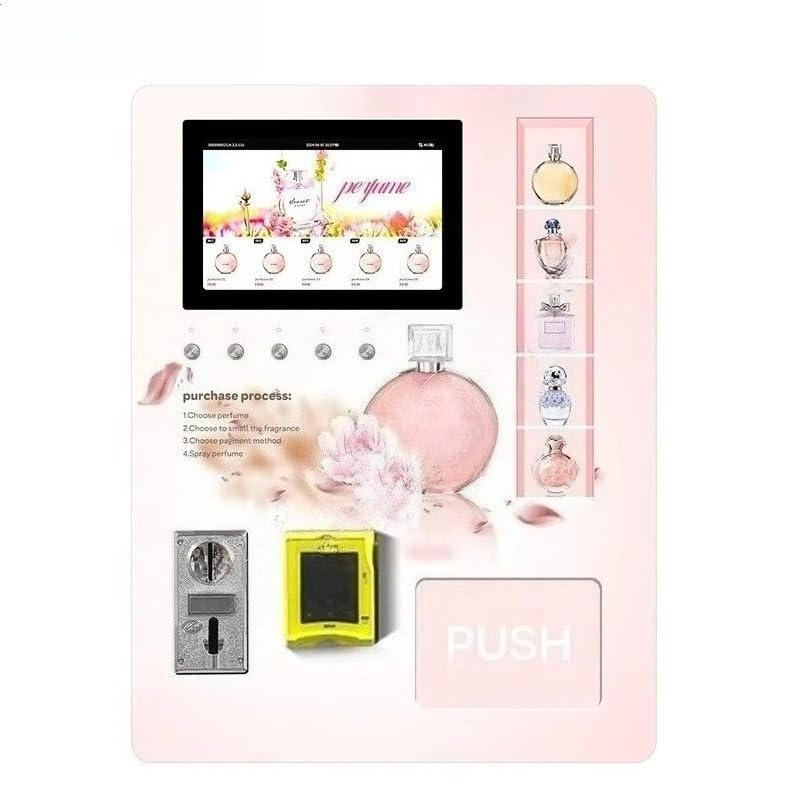 Vending Machine,Mini Perfume Vending Machine – Supports Multiple Payment Methods,Offers a Variety of Different Perfume Scents, Suitable for Installation in Shopping Malls, Hotels, and Offices
