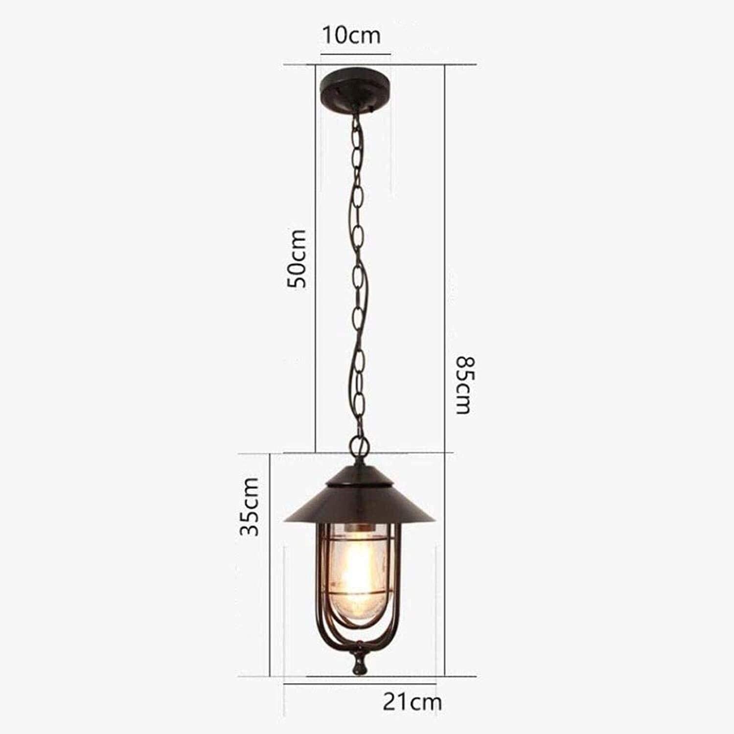 E27 Lámparas colgantes Lámpara colgante para exteriores Luz de techo retro Lámpara de linterna de metal industrial vintage Luces impermeables a prueba de lluvia Gazebo Villa Loft Patio Balcón Patio
