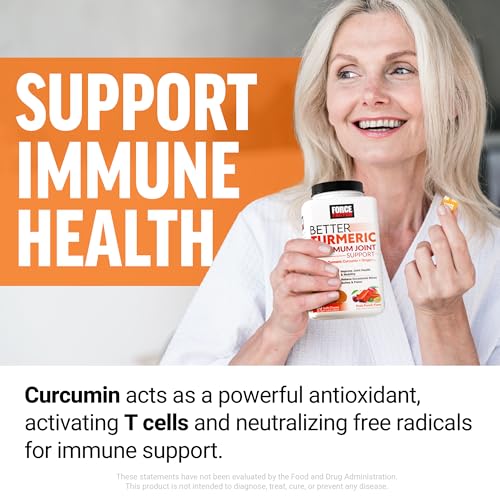 Image of Force Factor Better Turmeric Maximum Joint Support | 1075mg Curcumin with Ginger, Supports Mobility, Flexibility & Comfort, Fruit Punch, 180 Soft Chews, 3-Pack