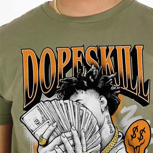 Image of DopeSkill Graphic Tee Streetwear Hip Hop Hypebeast Street Style Unisex T-Shirt Sneaker Colour Matching Shirts Cool Flexing