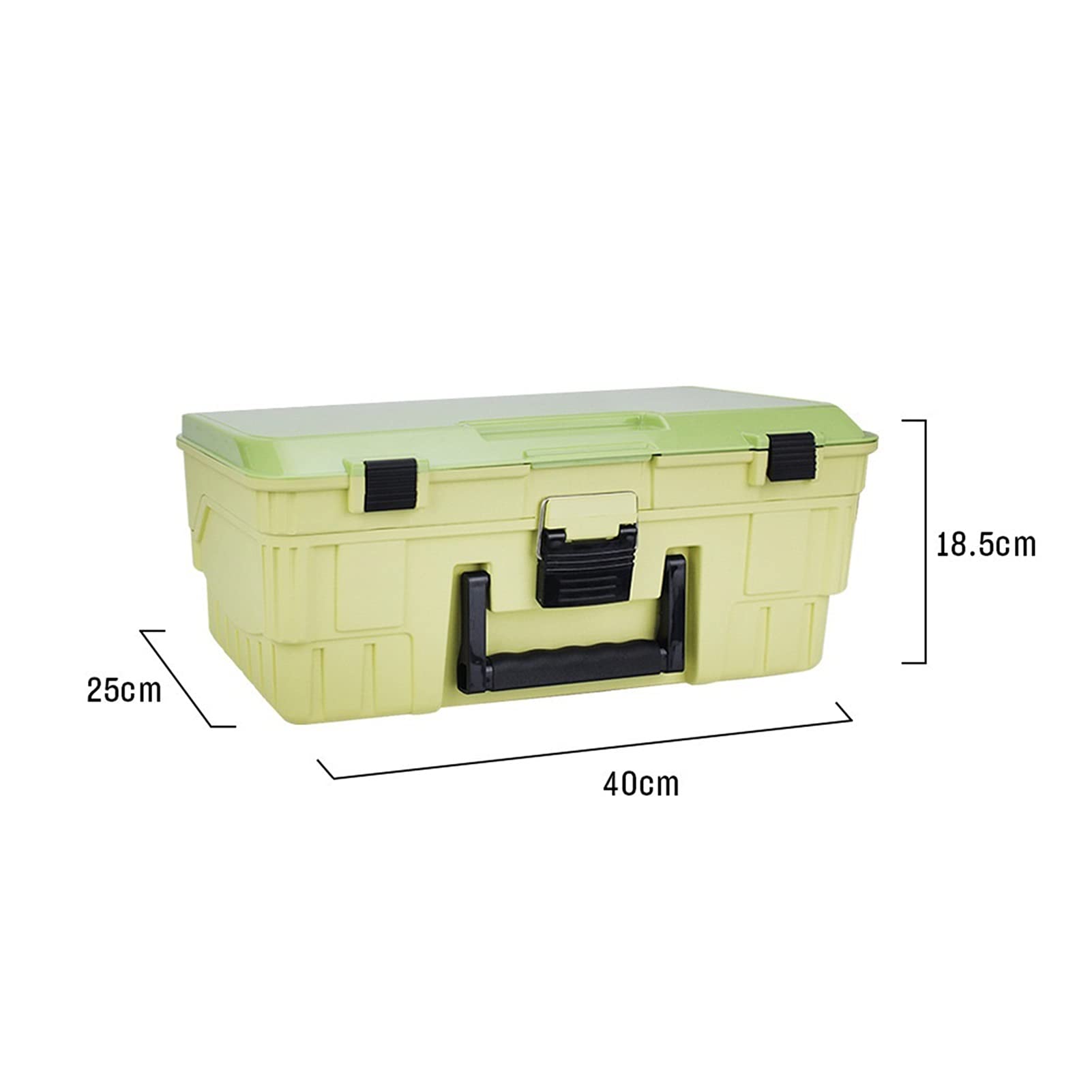 Angelzubehör Angelgerät Kasten Doppel-Decker Subköder-Box Tragbare Köder Angelgeräte Aufbewahrungsbox Angeln Tackle Box Kleinteilebox