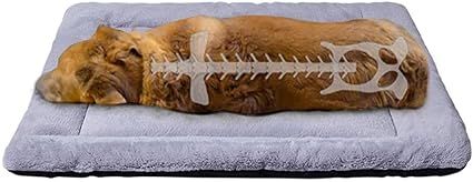 KOZI PET Summer Super Soft Dog & Cat Crate Bed -Fluffy Faux Fur Pet Bed All Season-Machine Wash & Dryer Friendly-Anti-Skid Pet Beds ( Large)