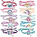 PinkSheep Girls Bracelets for Kids 10 Pcs Friendship Bracelet Jewelry Unicorn Animal Pendant Teen Toddler Baby Adjustable Multicolor Woven Pretend Play Bracelet Bulk Bracelet