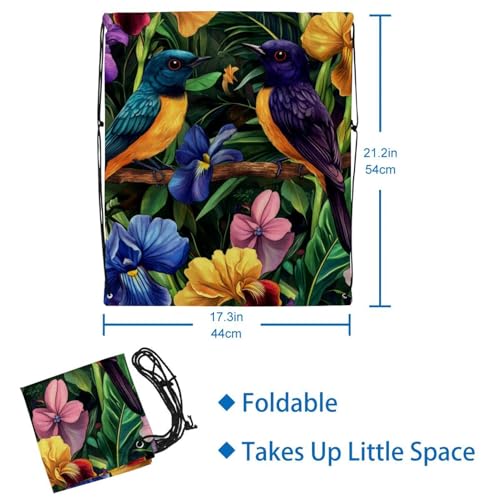 Sac d'hiver imperméable Lot de 2 sacs pliables avec cordon de serrage taille unique multicolore