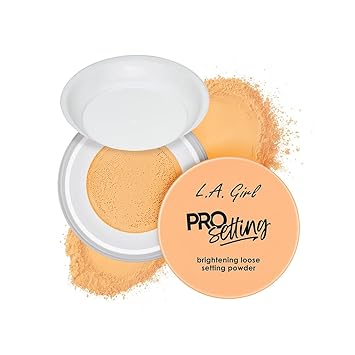 L.A Girl Pro Setting Brightening Loose Setting Powder | Matte Finish| Evens Skin Tone| Hydrating Skin | Vitamin E, Squalene & Calendula | Long-Lasting | All Skin Types | 5 gm