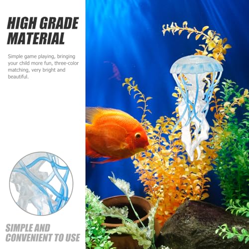 jojofuny Jellyfish Modell Spielzeug Für Aquarien Simuliertes Marines Tiermodell Leuchtende Quallen-deko Für Junge Mädchen Edukatives Spielzeug Für Jungen Und Mädchen Für Fisch Tank