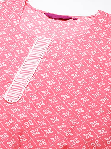 Image of ANNI DESIGNER Women Cotton Printed Kurta with Pant