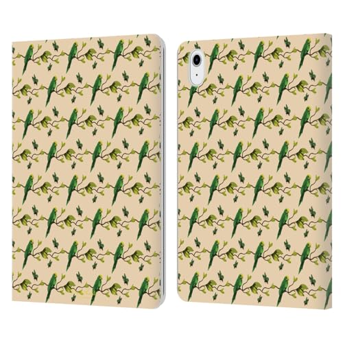 Étui portefeuille Frida Kahlo pour iPad Air 11 en cuir avec protection intégrale motif oiseaux