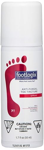 FOOTLOGIX Spray antihongos para tintura de dedos, 1.7 onzas líquidas (paquete de 1)