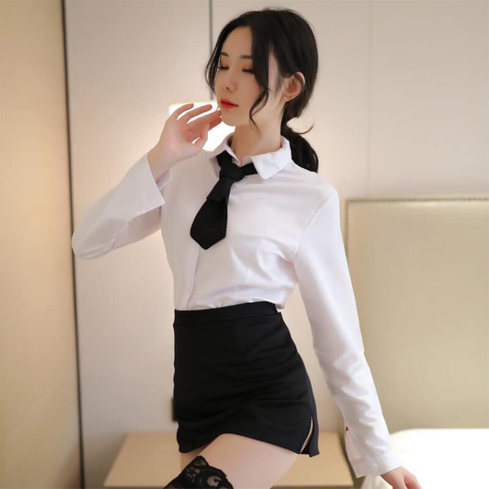 Femmes Cosplay Secrétaire OL Uniforme Sexy Sous-vêtements Sexy Lingerie Tentation Discothèque Performance Vêtements