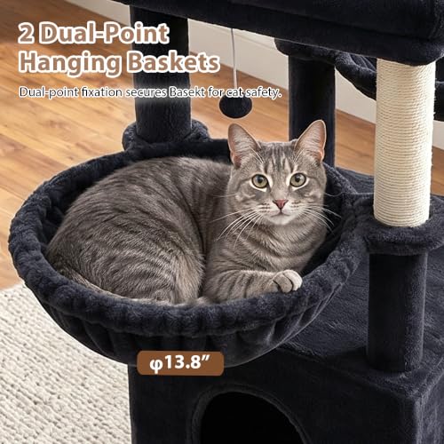 Image of Gitelsnour Cat Tree, 78.7'' Tall Tower with Extra Wide Top Platform GCT804G