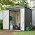 Favfurish Outdoor Storage Shed 6x4 FT,Metal Waterproof Tool Sheds with Hinged Door and Padlock,Vents,Garden Shed for Garden Backyard, Lawn,Black