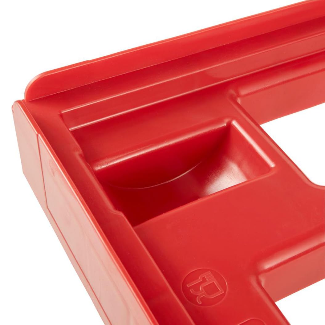 Keeeper Plataforma con Ruedas para Cajas o Cestas de Transporte, Carga máxima: 300 kg, 61 x 41 x 19 cm, Rolf, Rojo (Paquete de 4)