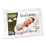 Travesseiro Duoflex Real Látex Alto 16 cm, Branco, para fronha 50 x 70 cm