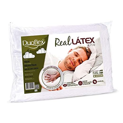 Travesseiro Duoflex de Látex Alto