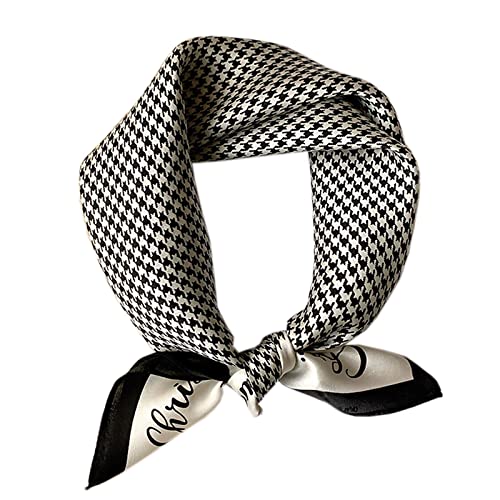Woman's gift Thanksgiving Gift Christmas gift 秋季新款真丝丝巾 时尚小方巾 印花多功能桑蚕丝丝巾 (A16) image 3