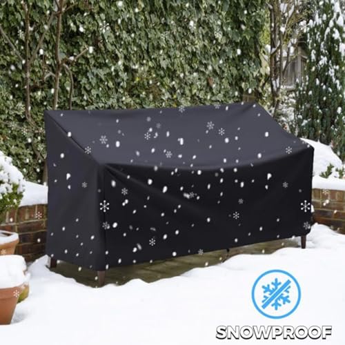 Funda de sofá para exteriores impermeable con correas ajustables para terraza 7