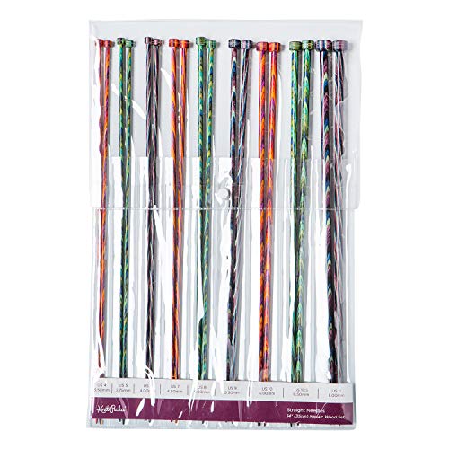 Knit Picks Straight Single Point Wood Knitting Needle Set US 4-11 (Mosaic 14) Knit Picks Straight Single Point Wood Knitting Needle Set US 4-11 (Mosaic 14")
