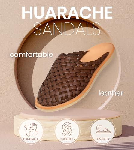 Image of Macarena Collection Womens Shoes Leather Sandals for Women | Huarache Handmade Mexican Sandals | Comfortable & Stylish Womens Sandals Panal