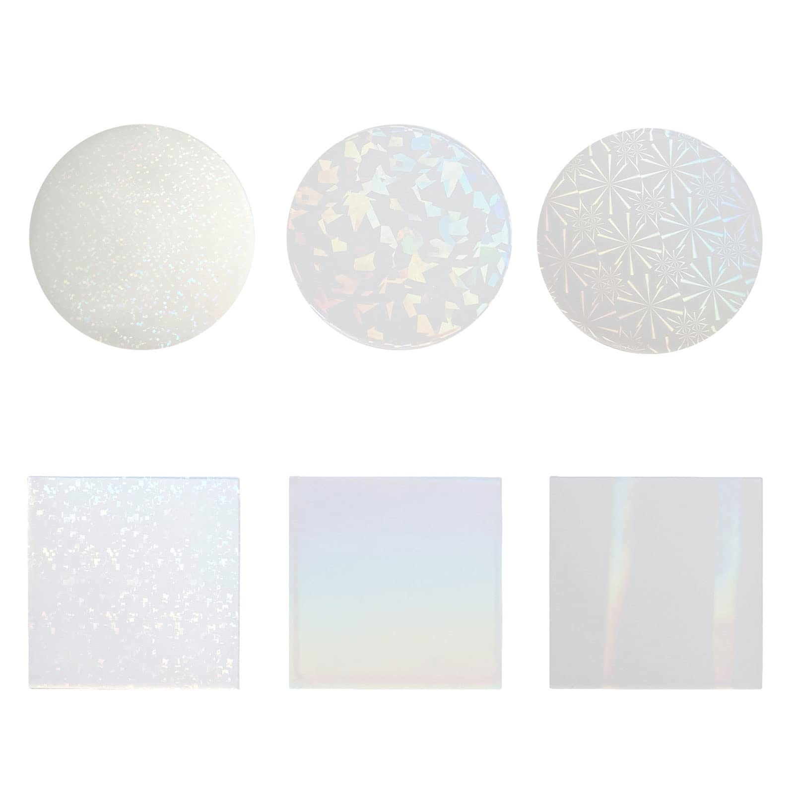 YIBOZI Silicone Mold Inserts for Epoxy Resin Casting Mould Office Home Decorations Holographic Inlay