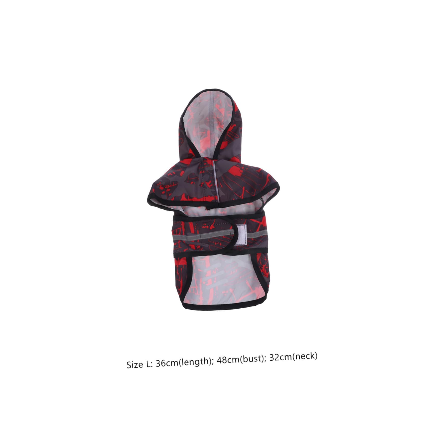 VICASKY Dog Rain Coat Hood for Puppy Reflective Dog Walking Rainwear Jumpsuit for Outdoor Activities