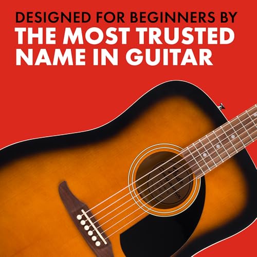 Image of Fender California Debut Redondo Series Acoustic Guitar, Beginner Guitar, 2-Year Warranty, 2-Tone Sunburst