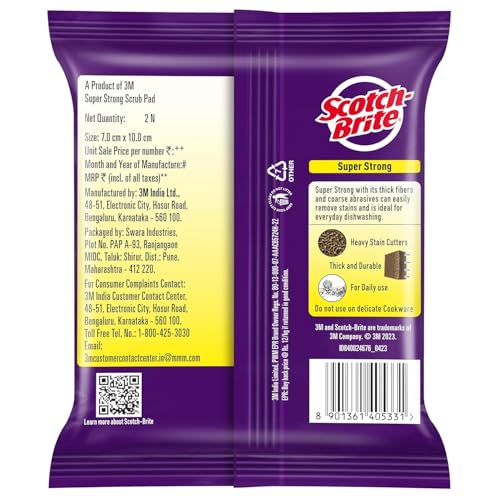 Image of Scotch Brite Heavy Duty Scrub Pad, Large, Count of 4