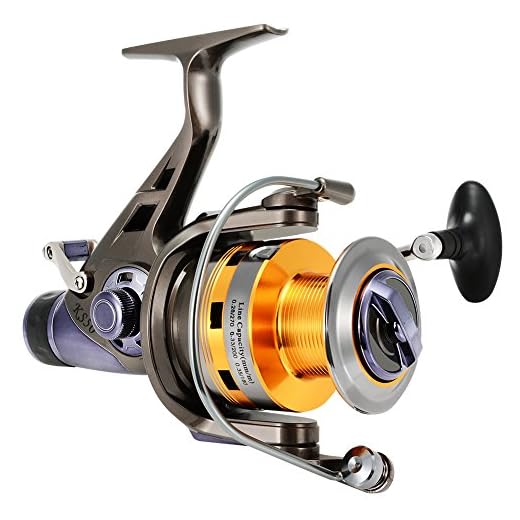 Isafish Spinning Fishing Reels with Front & Rear Double Drag Brake System for Left or Right Hand, Saltwater or Freshwater - Smooth Powerful - KS50