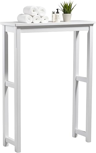 Alaterre Furniture Dorset - Estante de almacenamiento para colocar sobre el inodoro, 27 pulgadas de ancho x 37 pulgadas de alto, con estante abierto