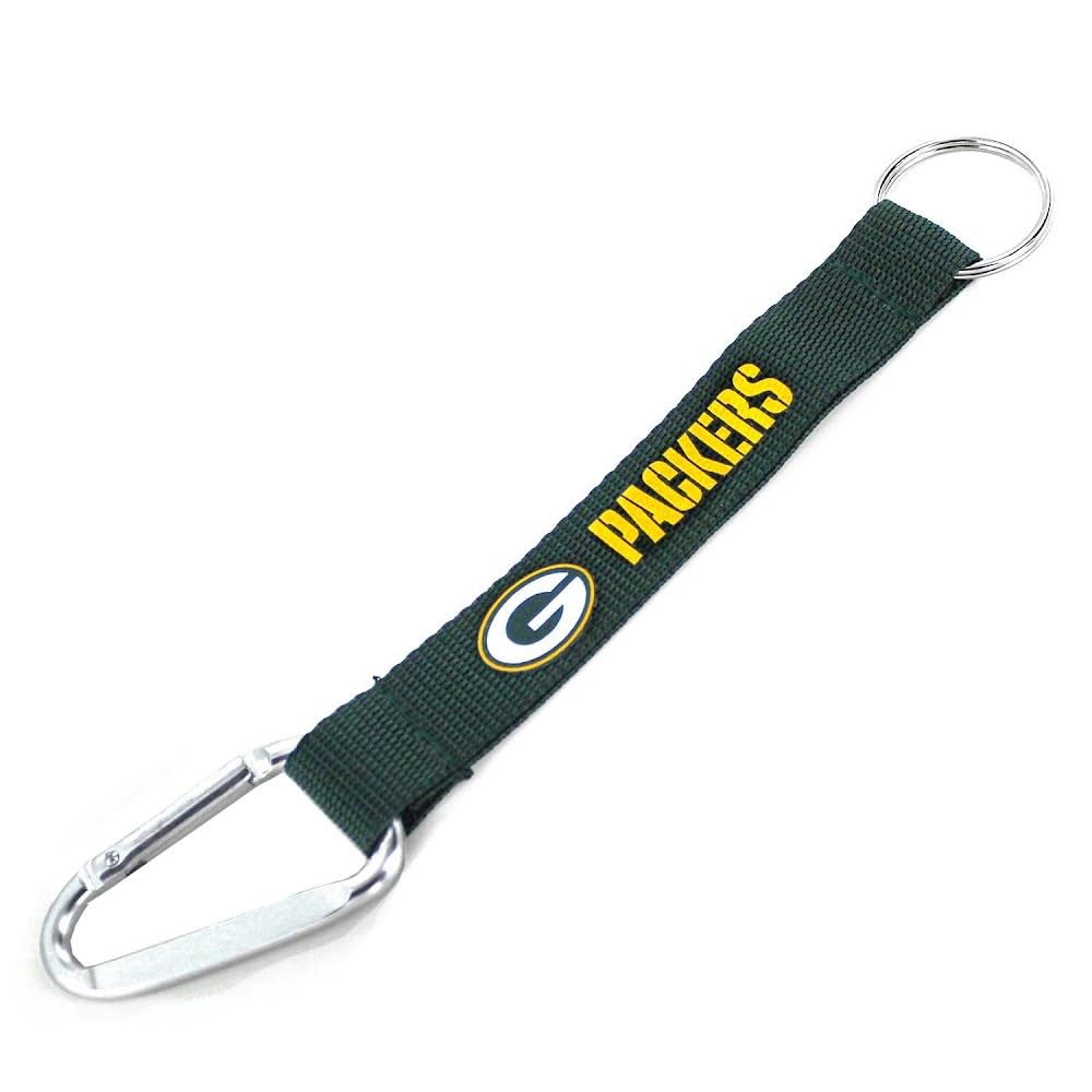 aminco NFL Green Bay Packers Carabiner Lanyard Keychain