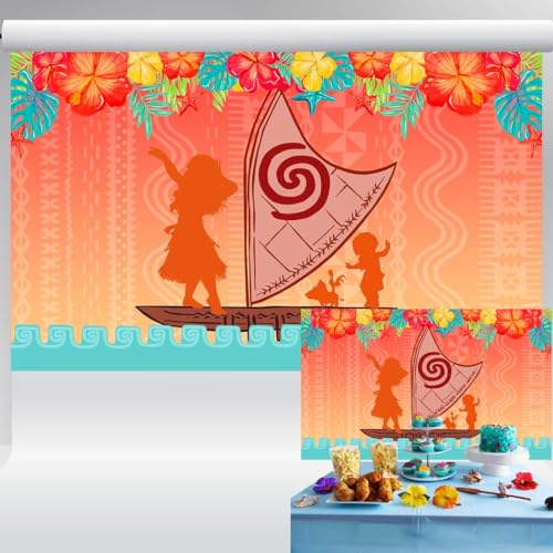 Tropical Baby Shower Backdrop Island Princess Birthday Background First Birthday Party Decorations Ocean Beach Theme Banner for Dessert Table 5x3 ft 43