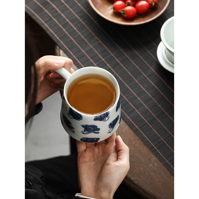 Tasse à thé Tasse à thé Chinoise en céramique for Le Bureau, Tasse à thé avec Filtre for Le Bureau, Tasse à thé de Voyage Portable Tasses à thé réutilisables