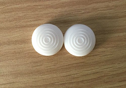 Tapas de silicona analógicas para mando de PS4, PS3, Xbox 360 y Xbox One (color blanco)