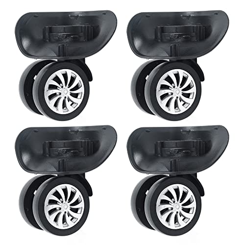 Lot de 4 roulettes pivotantes à 360° en caoutchouc robuste de 54 mm pour valise Cover