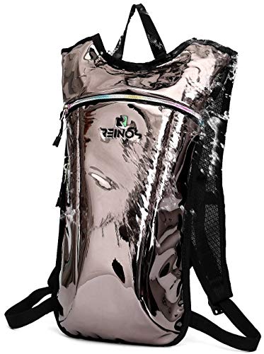 Hydration Backpack - Light Water Pack - 2L Water Bladder Included for Running, Hiking, Biking, Festivals, Raves