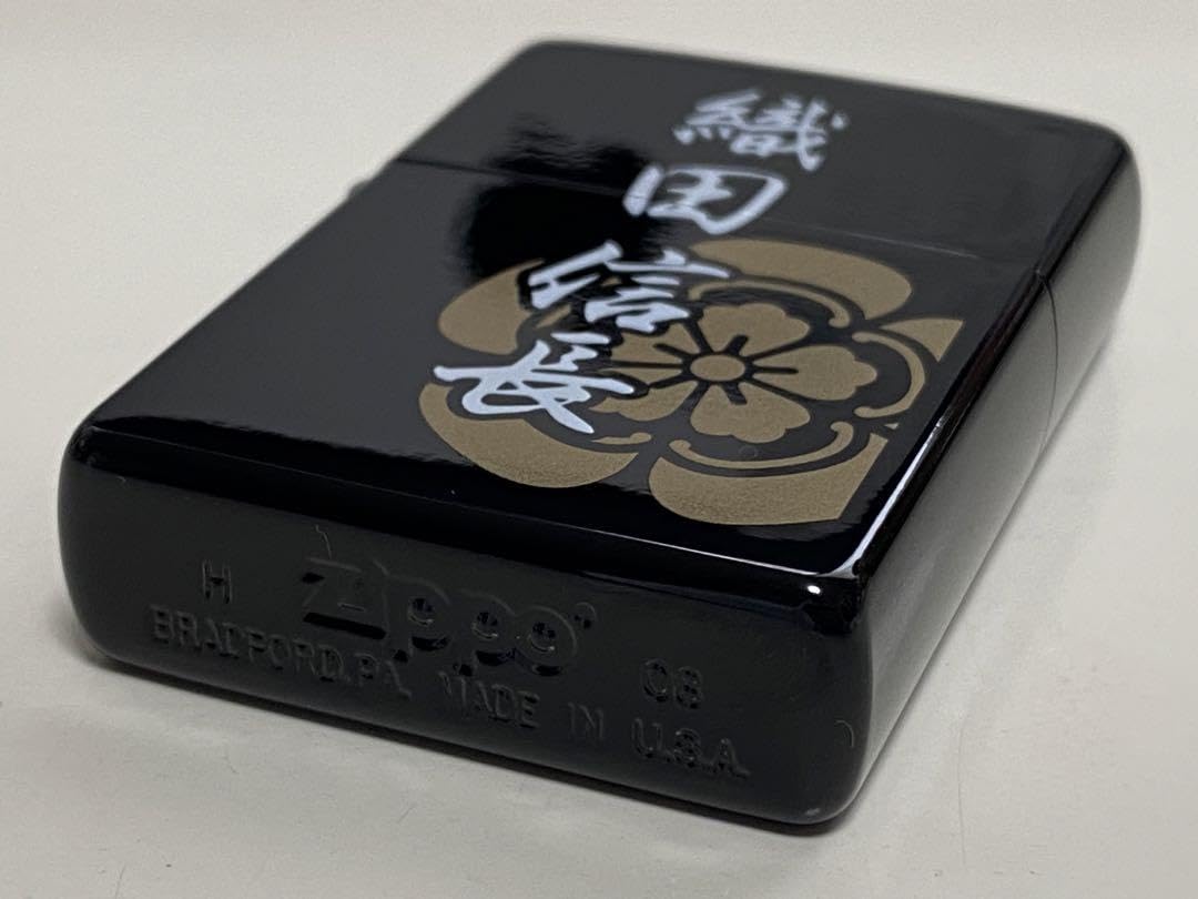 Amazon.co.jp: Zippoライター織田信長家紋2008年限定ビンテージ蒔絵 